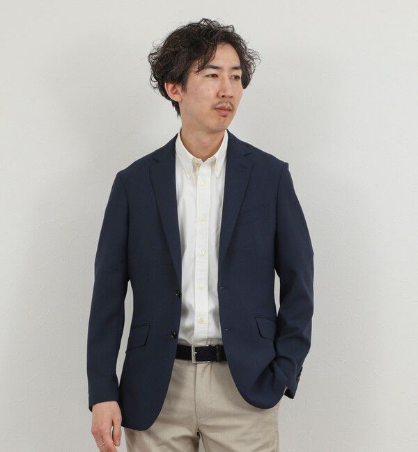 NOLLEY'S goodman「《ビジカジ対応》COOLMAX シアサッカーテープBD SS 半袖ボタンダウンシャツ 26SS」|シャツ・ブラウス|