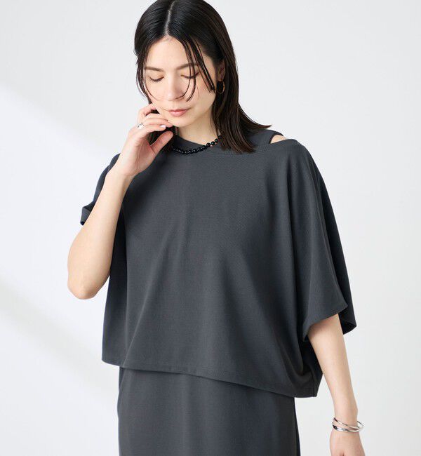 NOLLEY'S「《アンサンブル対応》ウォッシャブルイージーケアカノコケーププルオーバー」|Tシャツ・カットソー|
