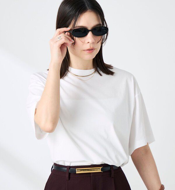 NOLLEY'S sophi「ウォッシャブル72/2超長綿オーバーサイズT」|Tシャツ・カットソー|
