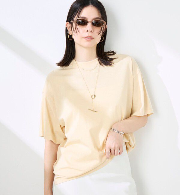 NOLLEY'S sophi「ウォッシャブル72/2超長綿オーバーサイズT」|Tシャツ・カットソー|