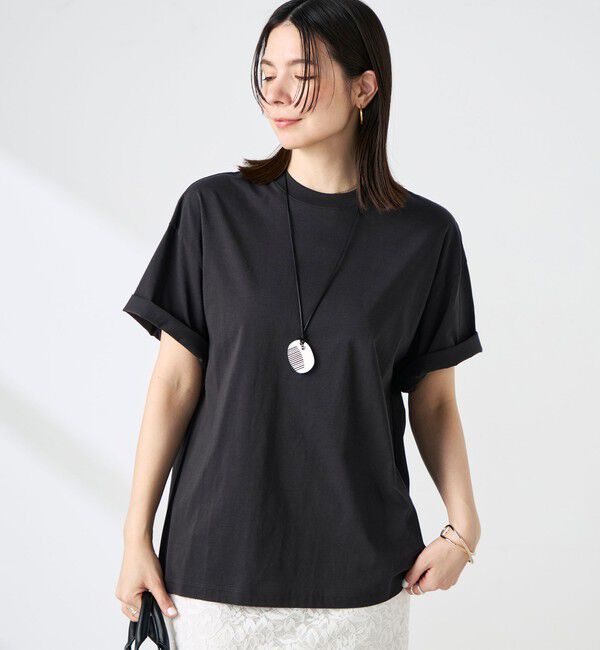 NOLLEY'S sophi「ウォッシャブル72/2超長綿オーバーサイズT」|Tシャツ・カットソー|