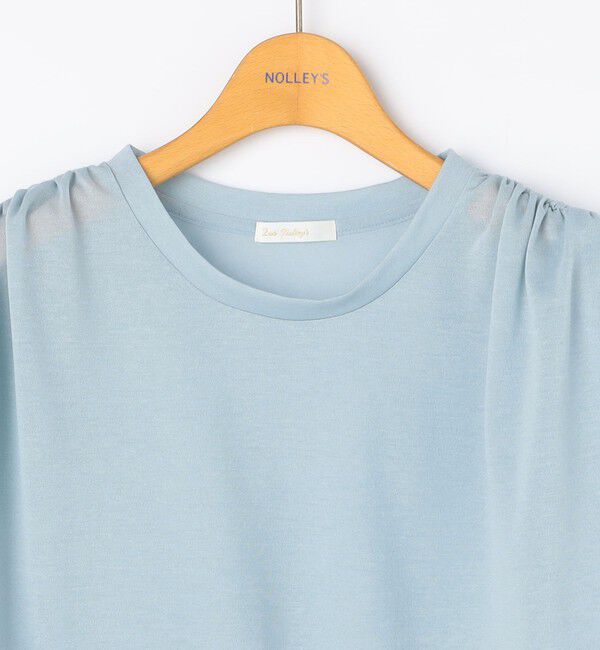 NOLLEY'S「ウォッシャブルシアードライコットンショルダーギャザープルオーバー」|Tシャツ・カットソー|