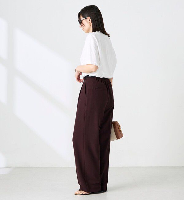 NOLLEY'S sophi「《セットアップ対応》ウォッシャブルドライツイルワイドパンツ」|その他|