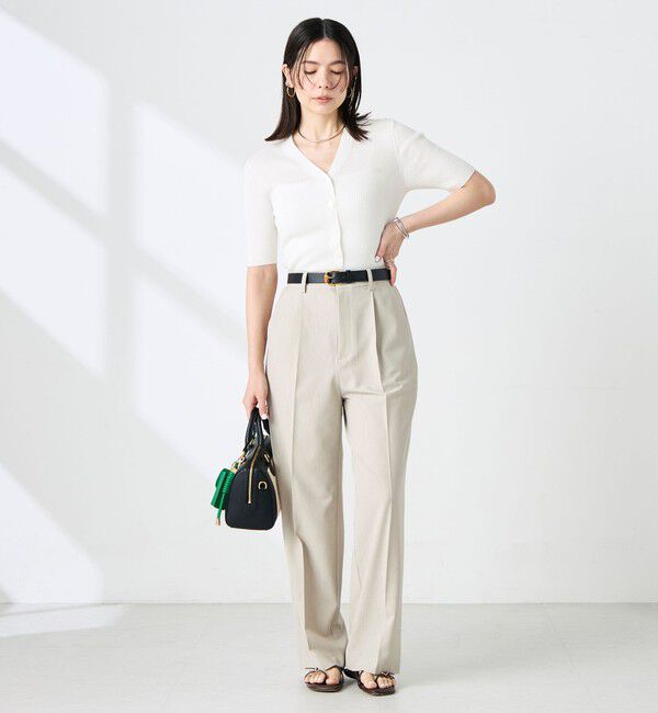 NOLLEY'S sophi「《セットアップ対応》ウォッシャブルドライツイルワイドパンツ」|その他|