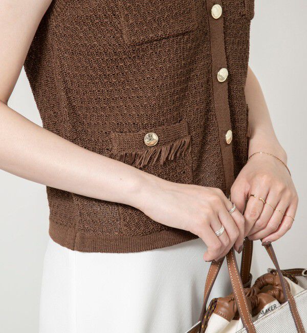NOLLEY'S sophi「GIMAメッシュベスト」|ベスト・ジレ|