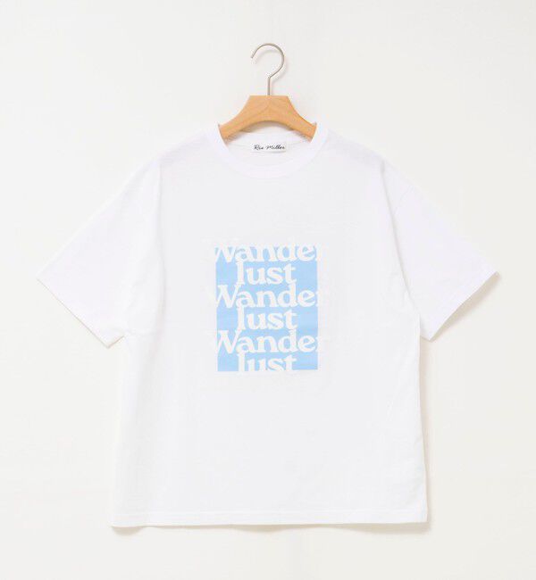 Rie Miller「Wander lustウォッシャブルワイドシルエットプリントTシャツ」|Tシャツ・カットソー|