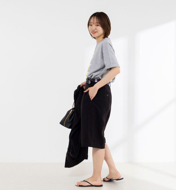 Rie Miller「Wander lustウォッシャブルワイドシルエットプリントTシャツ」|Tシャツ・カットソー|