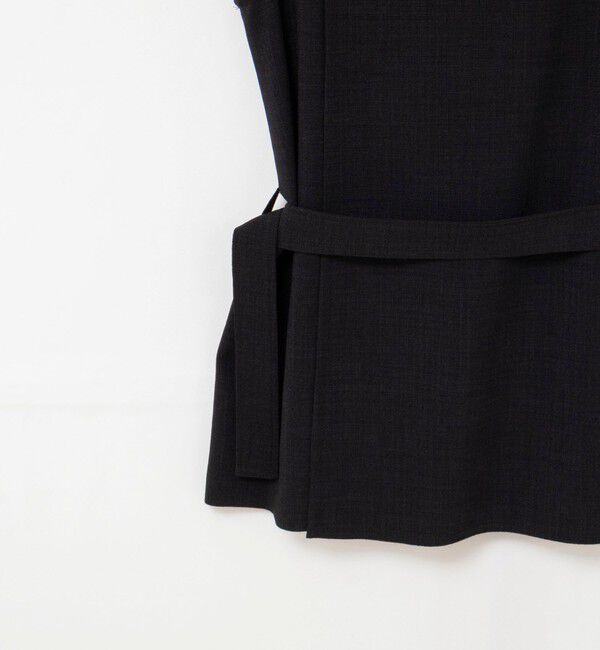 NOLLEY'S「《セットアップ対応》【BECシリーズ】ウォッシャブルリネンライクベルテッドノースリーブブラウス」|ベスト・ジレ|