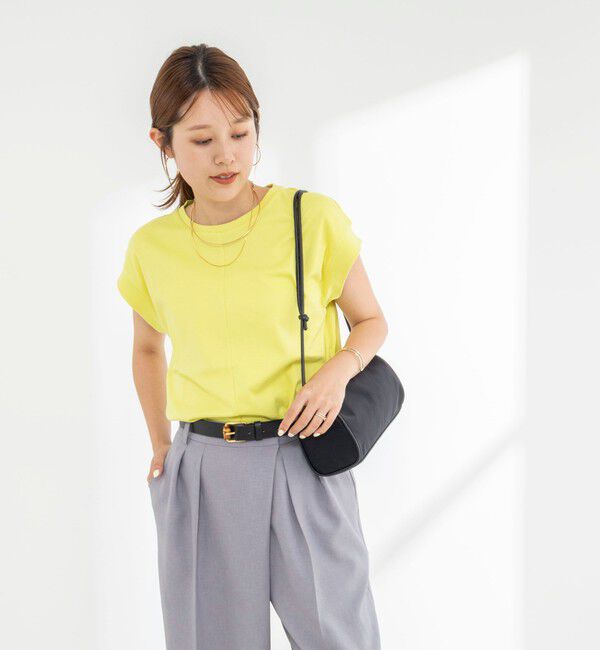 NOLLEY'S「《ノーリーズオリジナル美容Tシャツ》シルクアミノ酸加工オーバーノースリーブ」|Tシャツ・カットソー|