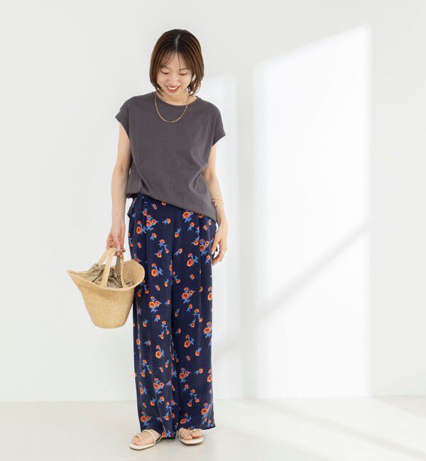 NOLLEY'S「《ノーリーズオリジナル美容Tシャツ》シルクアミノ酸加工オーバーノースリーブ」|Tシャツ・カットソー|