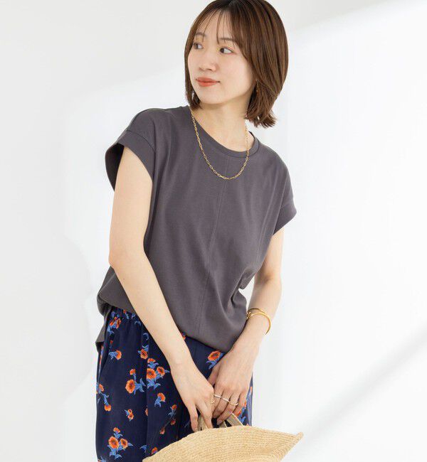NOLLEY'S「《ノーリーズオリジナル美容Tシャツ》シルクアミノ酸加工オーバーノースリーブ」|Tシャツ・カットソー|