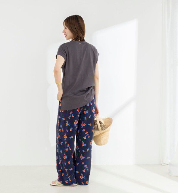 NOLLEY'S「《ノーリーズオリジナル美容Tシャツ》シルクアミノ酸加工オーバーノースリーブ」|Tシャツ・カットソー|