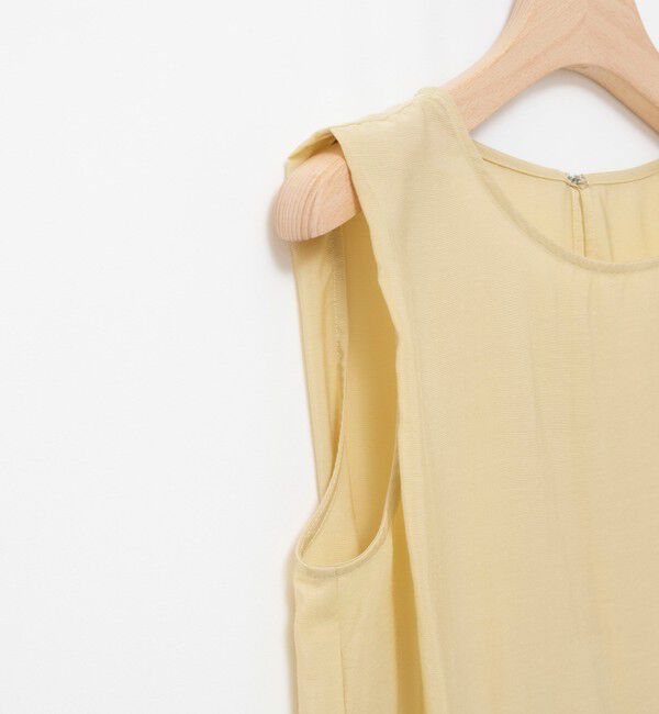 NOLLEY'S「《接触冷感》【BECシリーズ】ウォッシャブルシアーノースリーブペプラムブラウス」|シャツ・ブラウス|