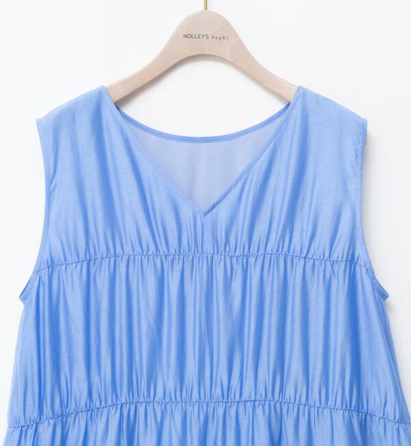 NOLLEY'S sophi「 【一部WEB限定カラー】ウォッシャブルシアーローンティアード2WAYワンピース」|ワンピース|