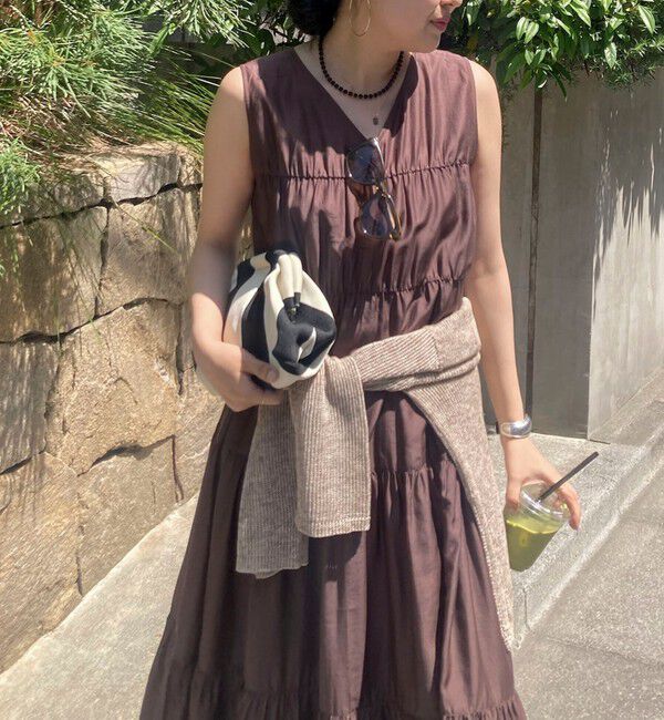NOLLEY'S sophi「 【一部WEB限定カラー】ウォッシャブルシアーローンティアード2WAYワンピース」|ワンピース|