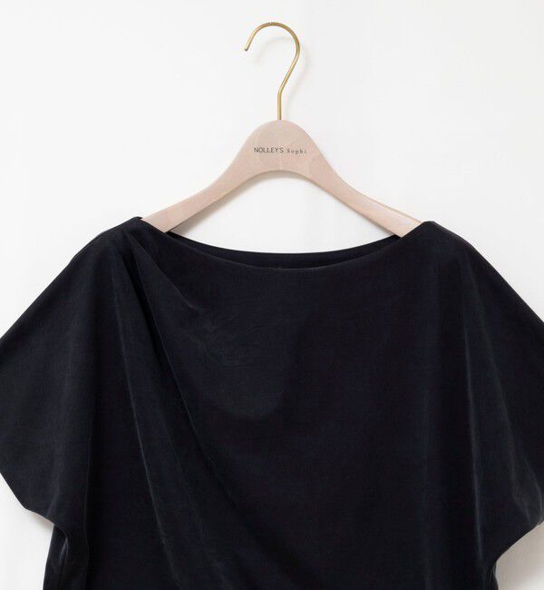 NOLLEY'S sophi「【BECシリーズ】ウォッシャブルキュプラサテンジャージードレーププルオーバー」|Tシャツ・カットソー|