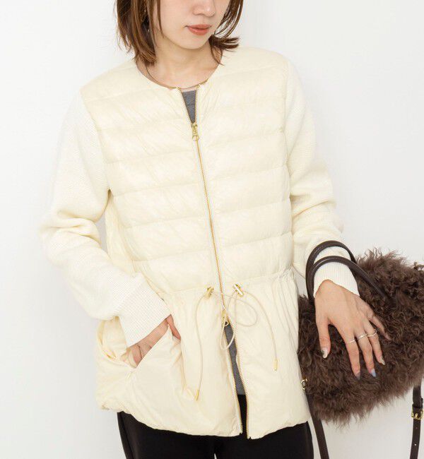 NOLLEY'S「【WEB＆一部店舗限定色アイテム】【TAION/タイオン】ニットコンビダウンジャケット」|ダウン|