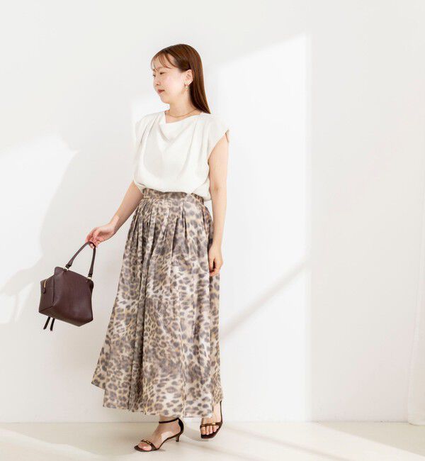 NOLLEY'S sophi「【BECシリーズ】《セットアップ対応》ウォッシャブルピーチサテンフレンチブラウス」|シャツ・ブラウス|