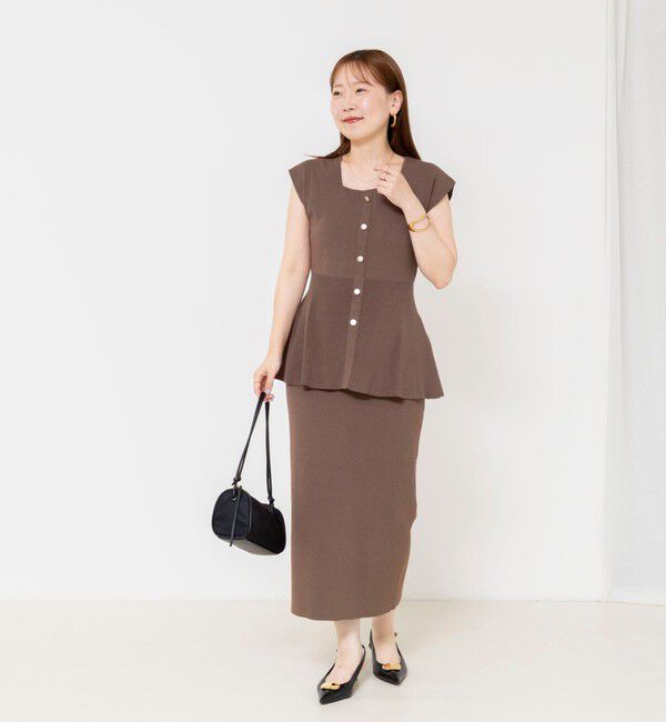 NOLLEY'S sophi「《セットアップ対応》ウォッシャブルペプラムプルオーバー」|ニット・セーター|