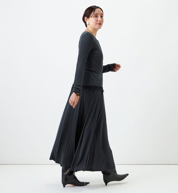 NOLLEY'S sophi「【BECシリーズ】《セットアップ対応》ウォッシャブルフィブリルテレコレース付きカーデ」|カーディガン|