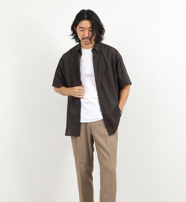 NOLLEY'S goodman「DotAir ドットエアー半袖B.D. ボタンダウンシャツ 通気性/UVカット 26SS」|シャツ・ブラウス|