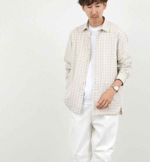 NOLLEY'S goodman「ダブルガーゼ レギュラーカラーオーバーシャツ 26AW」|シャツ・ブラウス|