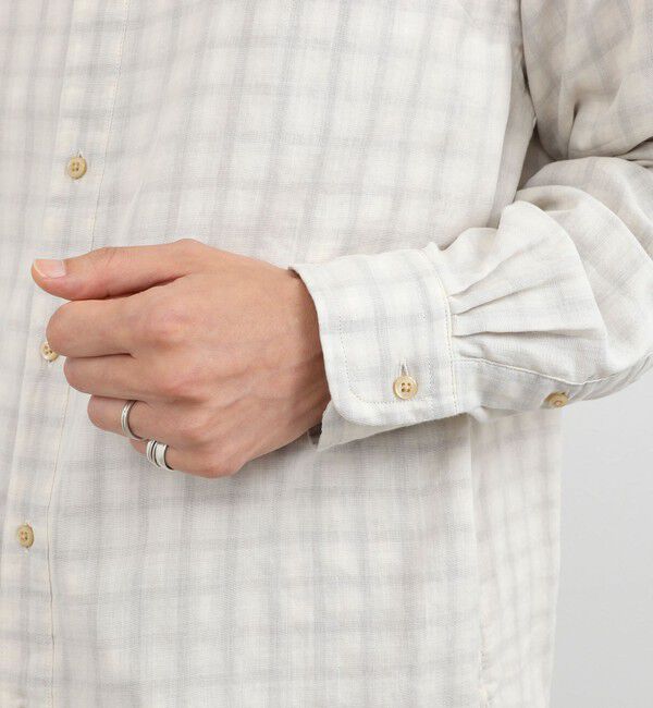 NOLLEY'S goodman「ダブルガーゼ レギュラーカラーオーバーシャツ 26AW」|シャツ・ブラウス|