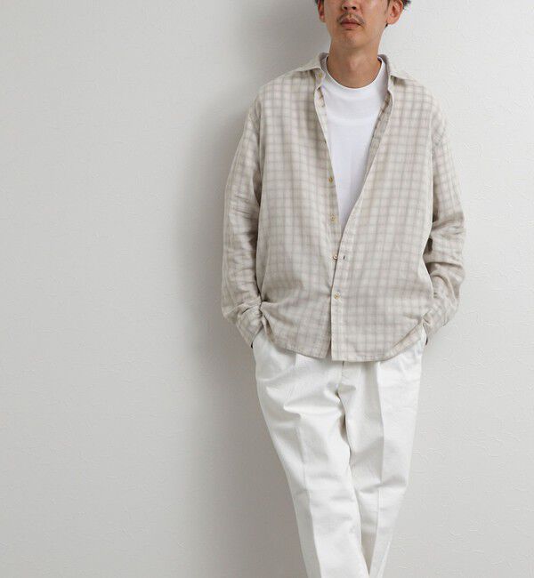 NOLLEY'S goodman「ダブルガーゼ レギュラーカラーオーバーシャツ 26AW」|シャツ・ブラウス|