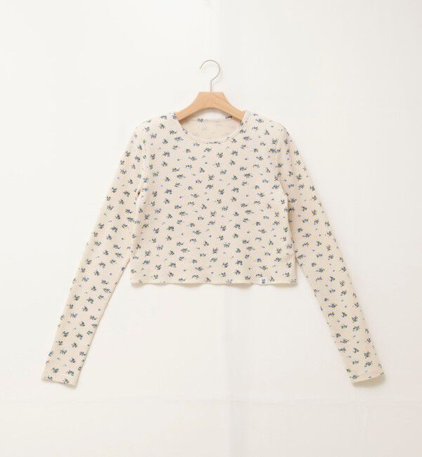 MAQWEL「【MAQWEL/マクウェル】Flower Waffleショルダーパッドプルオーバー」|Tシャツ・カットソー|