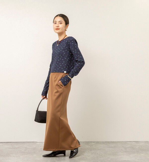 MAQWEL「【MAQWEL/マクウェル】Flower Waffleショルダーパッドプルオーバー」|Tシャツ・カットソー|