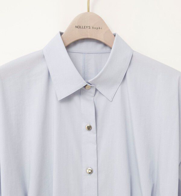 NOLLEY'S sophi「【一部WEB限定カラー】ウォッシャブルウエストタックストレッチシャツ」|シャツ・ブラウス|