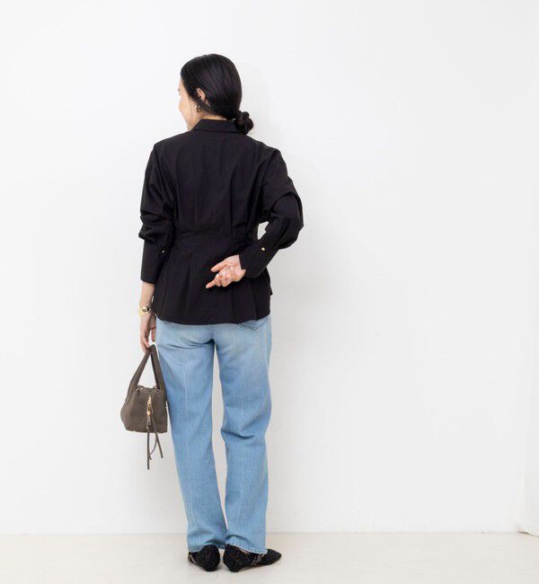 NOLLEY'S sophi「【一部WEB限定カラー】ウォッシャブルウエストタックストレッチシャツ」|シャツ・ブラウス|