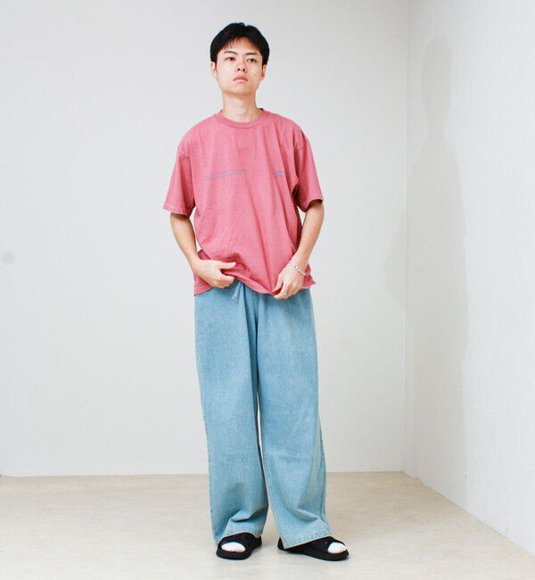 GLOSTER「【SCREEN STARS/スクリーンスターズ】杢ボディ染め 配色ロゴ クルーネックカラーＴシャツ」|Tシャツ・カットソー|