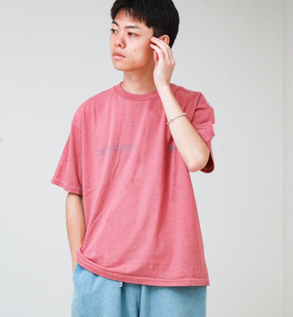 GLOSTER「【SCREEN STARS/スクリーンスターズ】杢ボディ染め 配色ロゴ クルーネックカラーＴシャツ」|Tシャツ・カットソー|