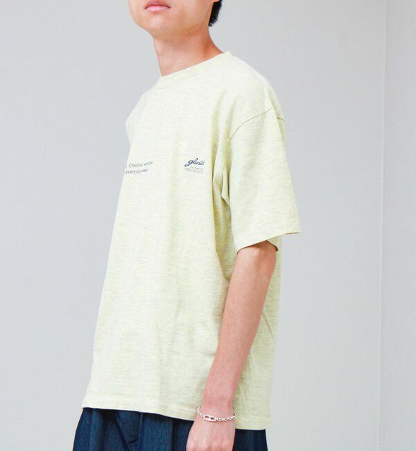 GLOSTER「【SCREEN STARS/スクリーンスターズ】杢ボディ染め 配色ロゴ クルーネックカラーＴシャツ」|Tシャツ・カットソー|