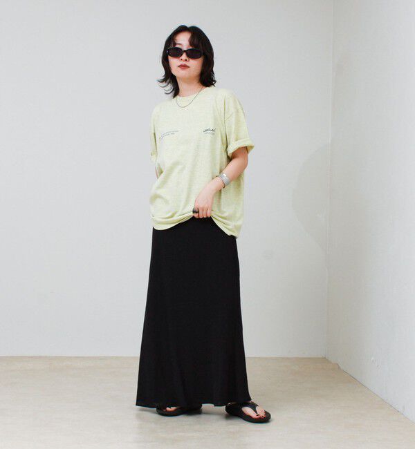 GLOSTER「【SCREEN STARS/スクリーンスターズ】杢ボディ染め 配色ロゴ クルーネックカラーＴシャツ」|Tシャツ・カットソー|