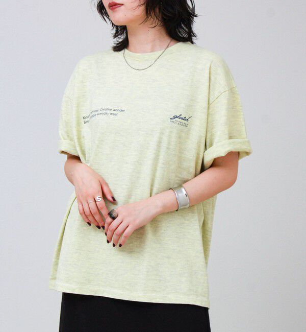 GLOSTER「【SCREEN STARS/スクリーンスターズ】杢ボディ染め 配色ロゴ クルーネックカラーＴシャツ」|Tシャツ・カットソー|