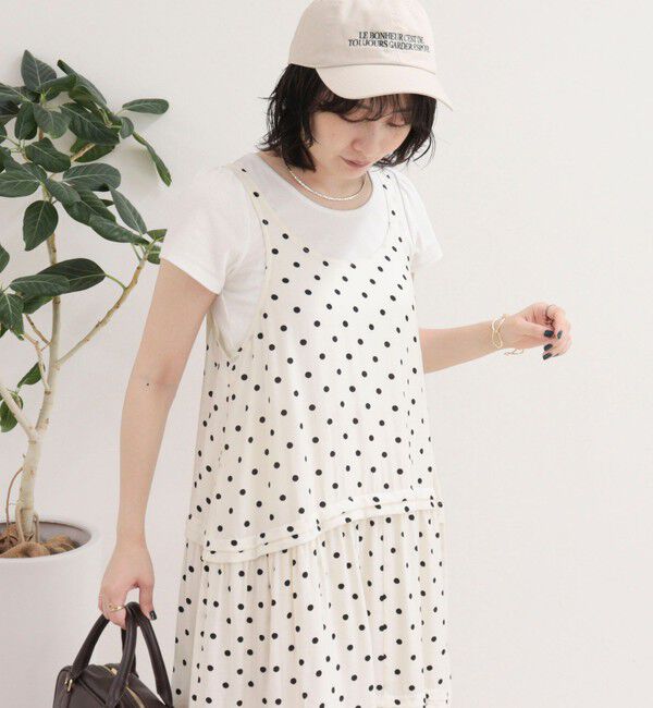 fredy emue「ドットノースリーブワンピース」|ワンピース|