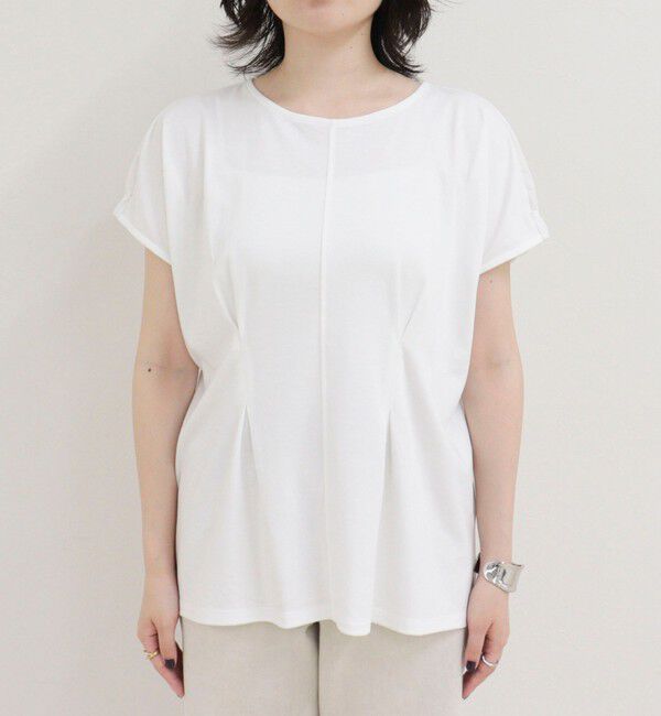 fredy emue「ウエストタックフレンチカットソーブラウス」|Tシャツ・カットソー|