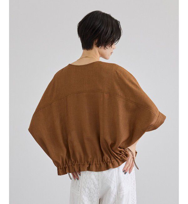 SALON adam et rope'「【WEB限定】ハーフスリーブドロストライトブルゾン」|ブルゾン・スタジャン|