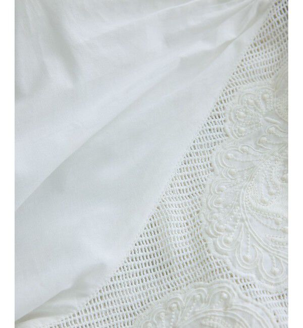 SALON adam et rope'「【WEB限定】ネット刺繍レースワンピース」|ワンピース|