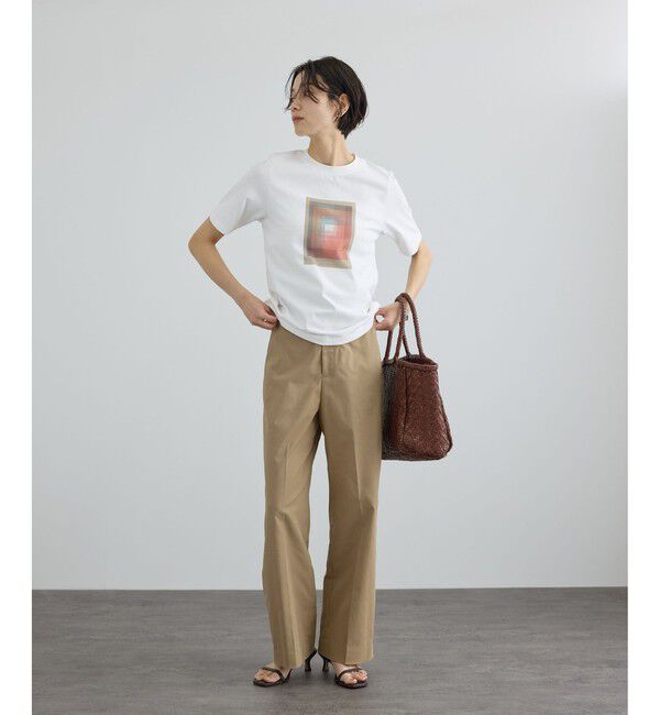 SALON adam et rope'「コットンライクスタイルアップパンツ 3」|スラックス|