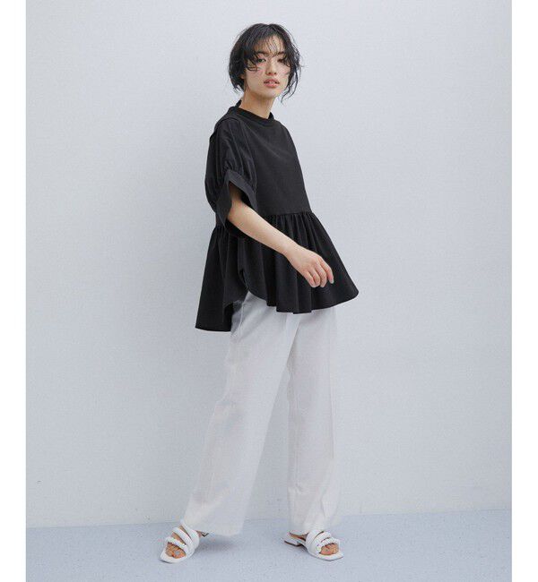ADAM ET ROPE'「【新色追加】・【サステナブル】バウンスカフスプルオーバー」|Tシャツ・カットソー|