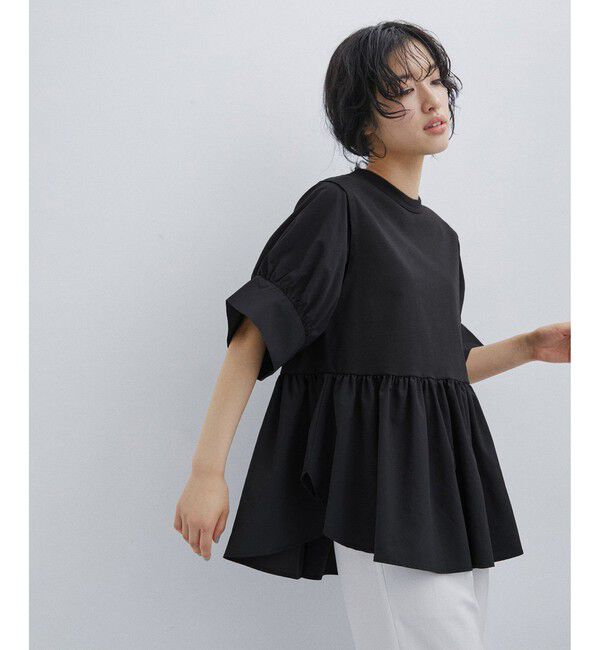 ADAM ET ROPE'「【サステナブル】・【定番】バウンスカフスプルオーバー/接触冷感/UVカット」|Tシャツ・カットソー|