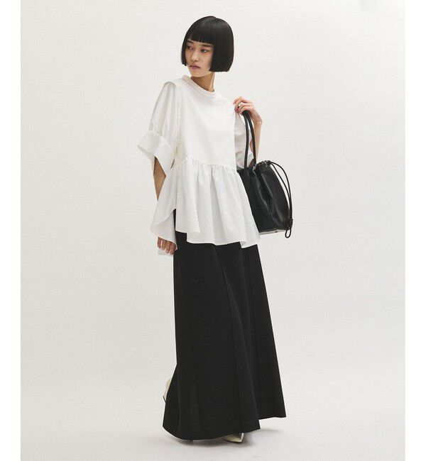 ADAM ET ROPE'「【サステナブル】・【定番】バウンスカフスプルオーバー/接触冷感/UVカット」|Tシャツ・カットソー|