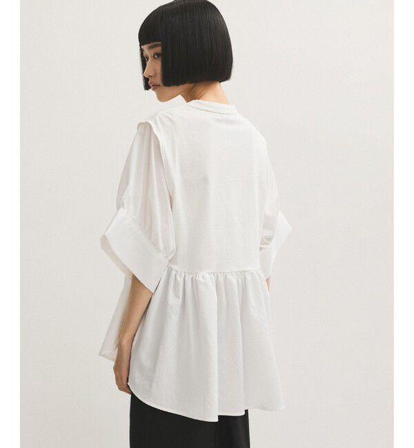 ADAM ET ROPE'「【サステナブル】・【定番】バウンスカフスプルオーバー/接触冷感/UVカット」|Tシャツ・カットソー|