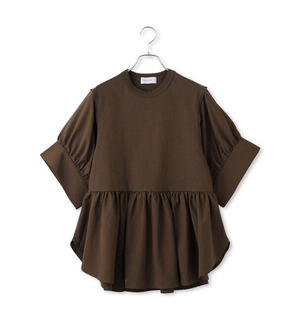 ADAM ET ROPE'「【サステナブル】・【定番】バウンスカフスプルオーバー/接触冷感/UVカット」|Tシャツ・カットソー|