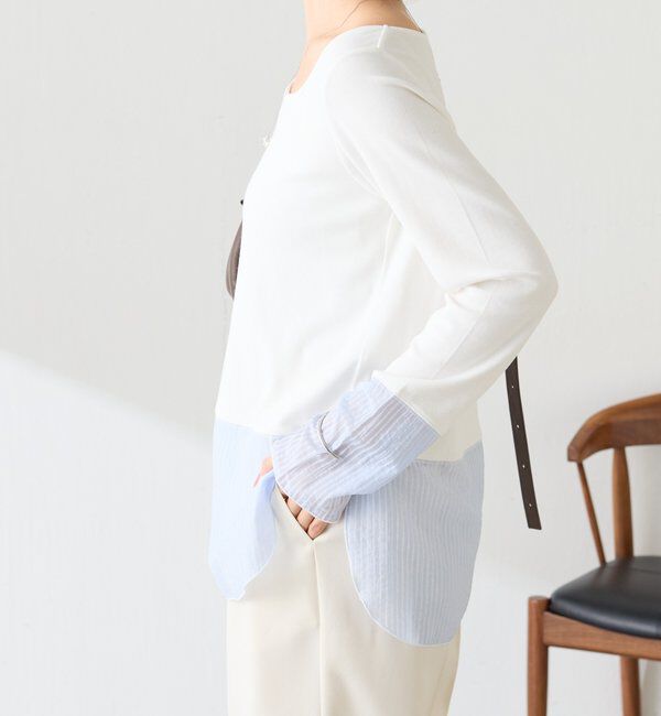  「 裾シアーロンT」|Tシャツ・カットソー|