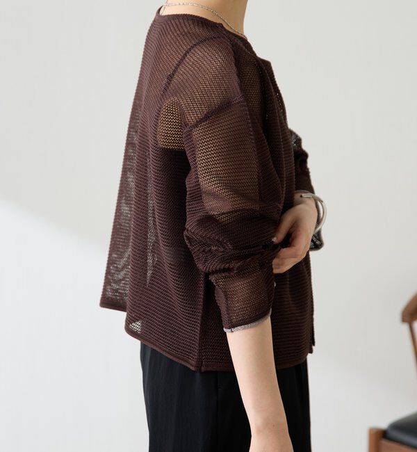  「2WAYシアーニット」|ニット・セーター|