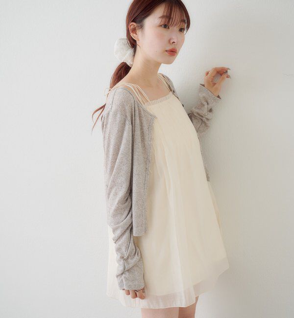  「【新色追加/前後2WAY】ラインストーンシアーカットソー　　」|Tシャツ・カットソー|
